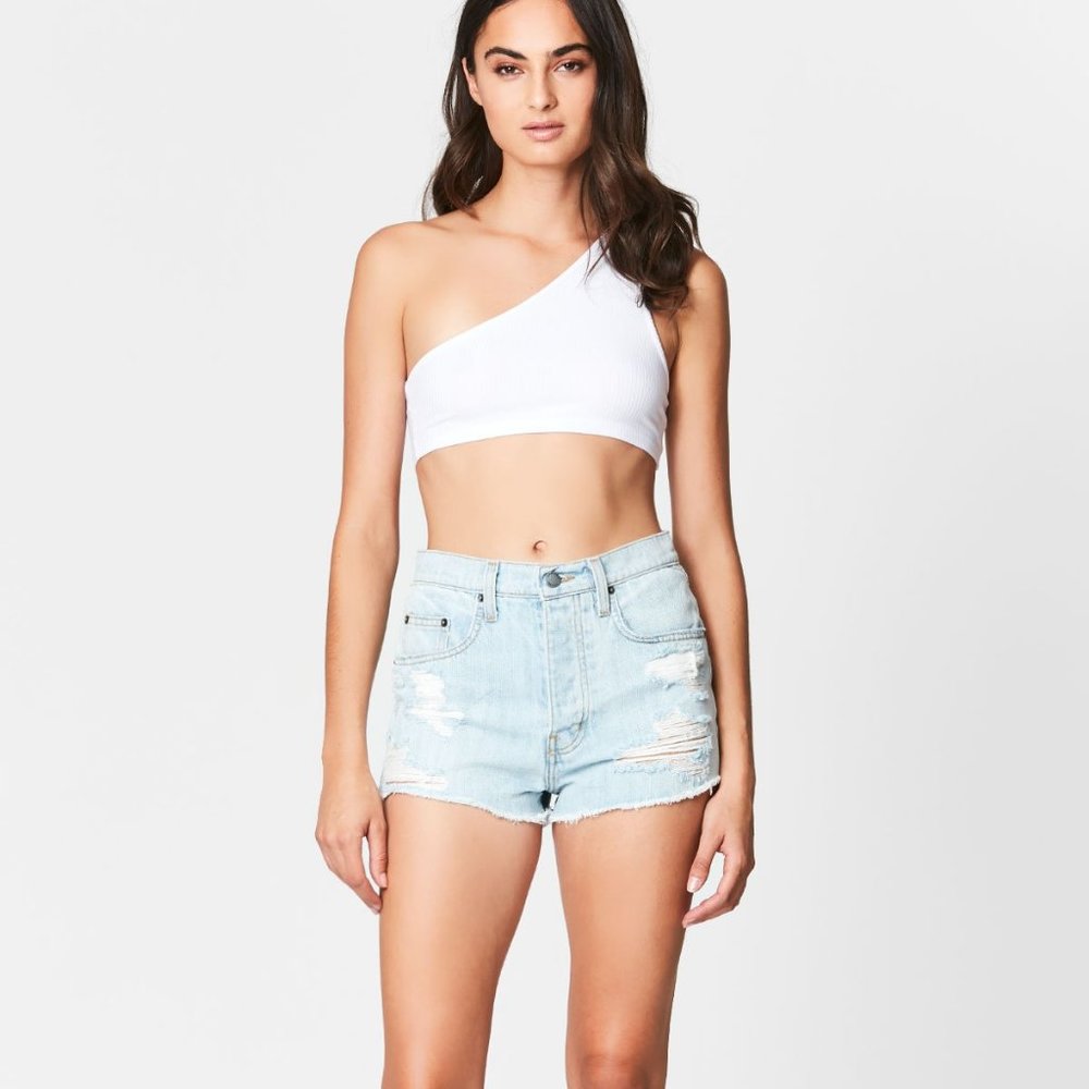 Brandy Melville distressed denim shorts